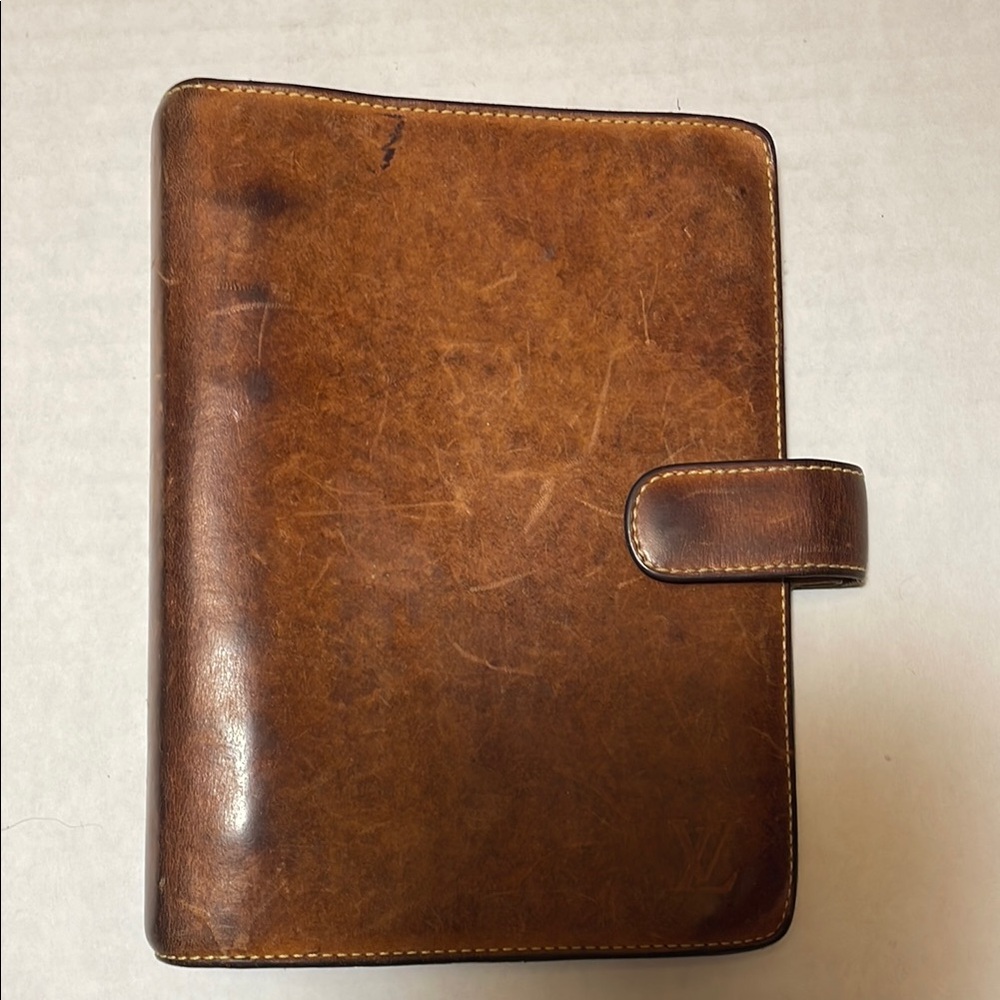 Vintage Leather Planner Cover